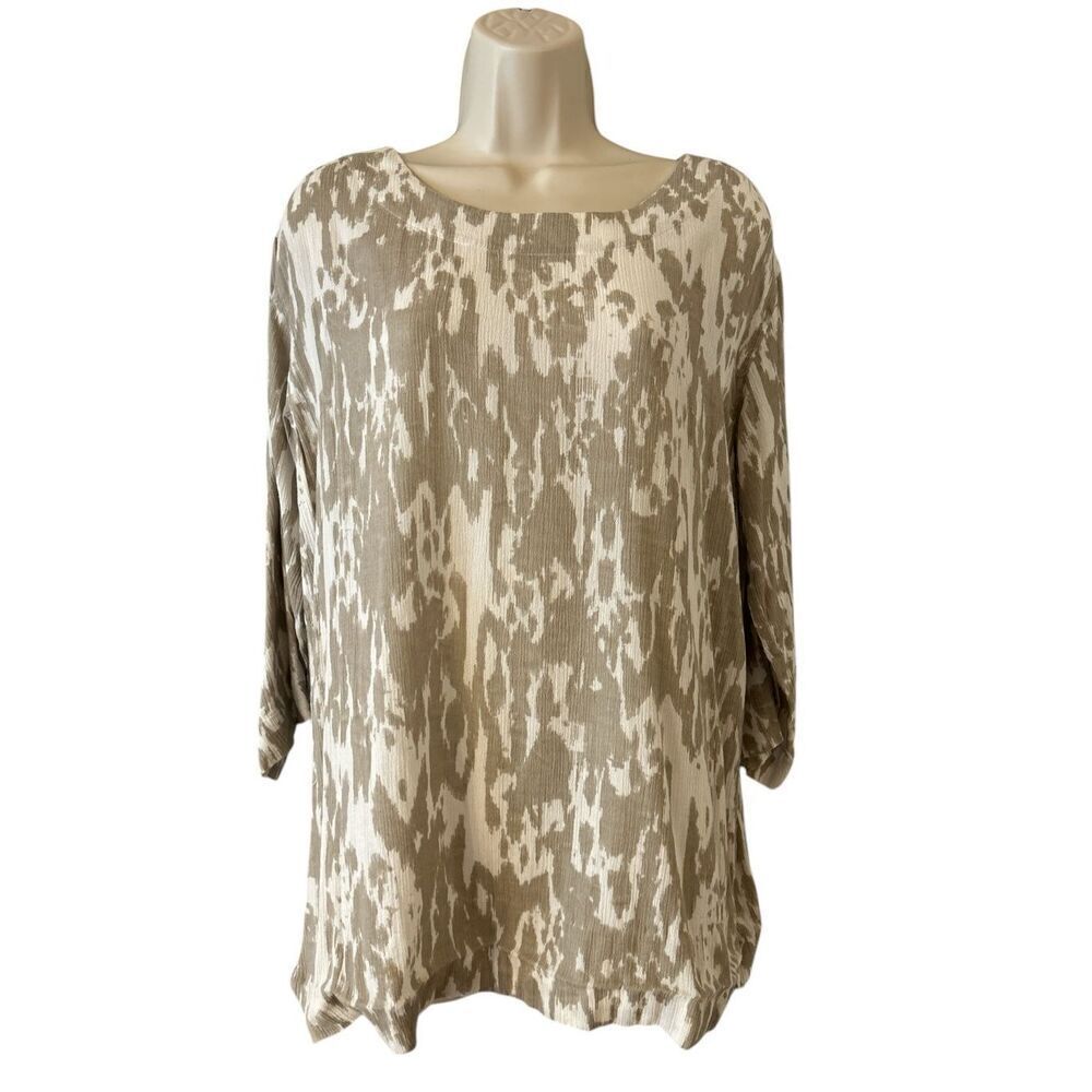 Pure Jill Textured Tunic Top Size Small